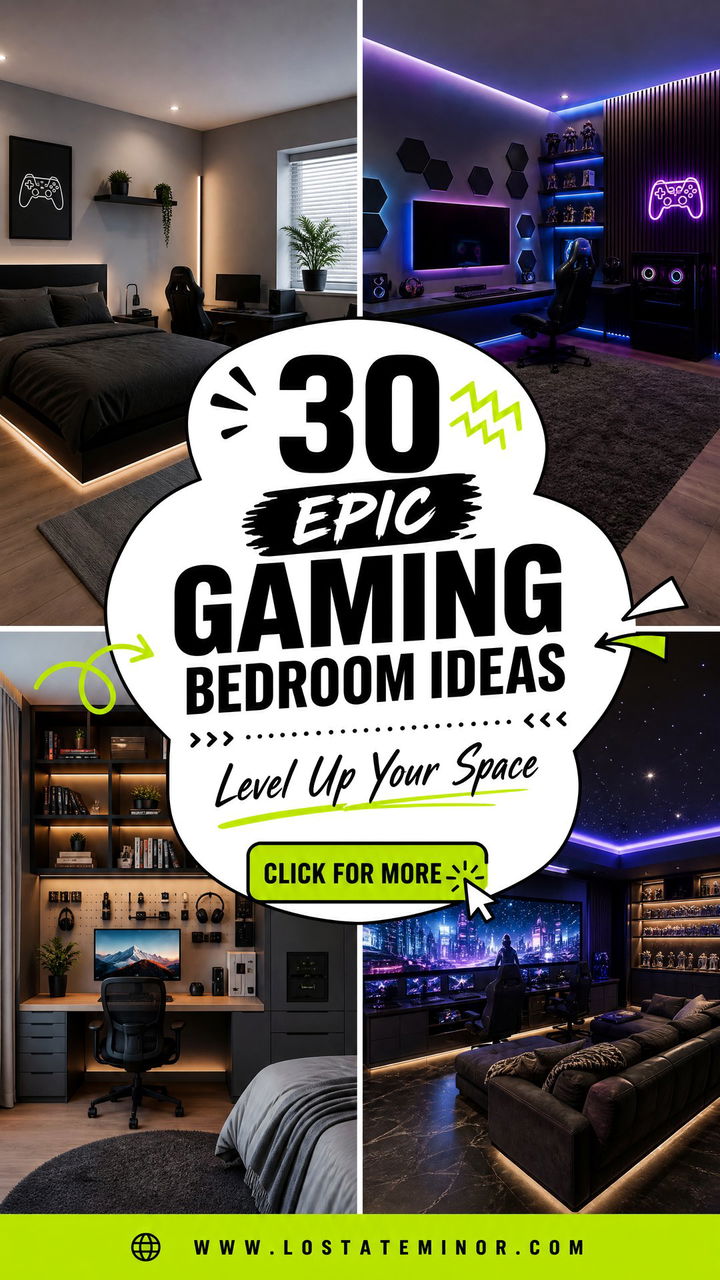 30 Epic Gaming Bedroom Ideas to Level Up Your Sleeping Space - 30 Epic Gaming Bedroom Ideas to Level Up Your Sleeping Space