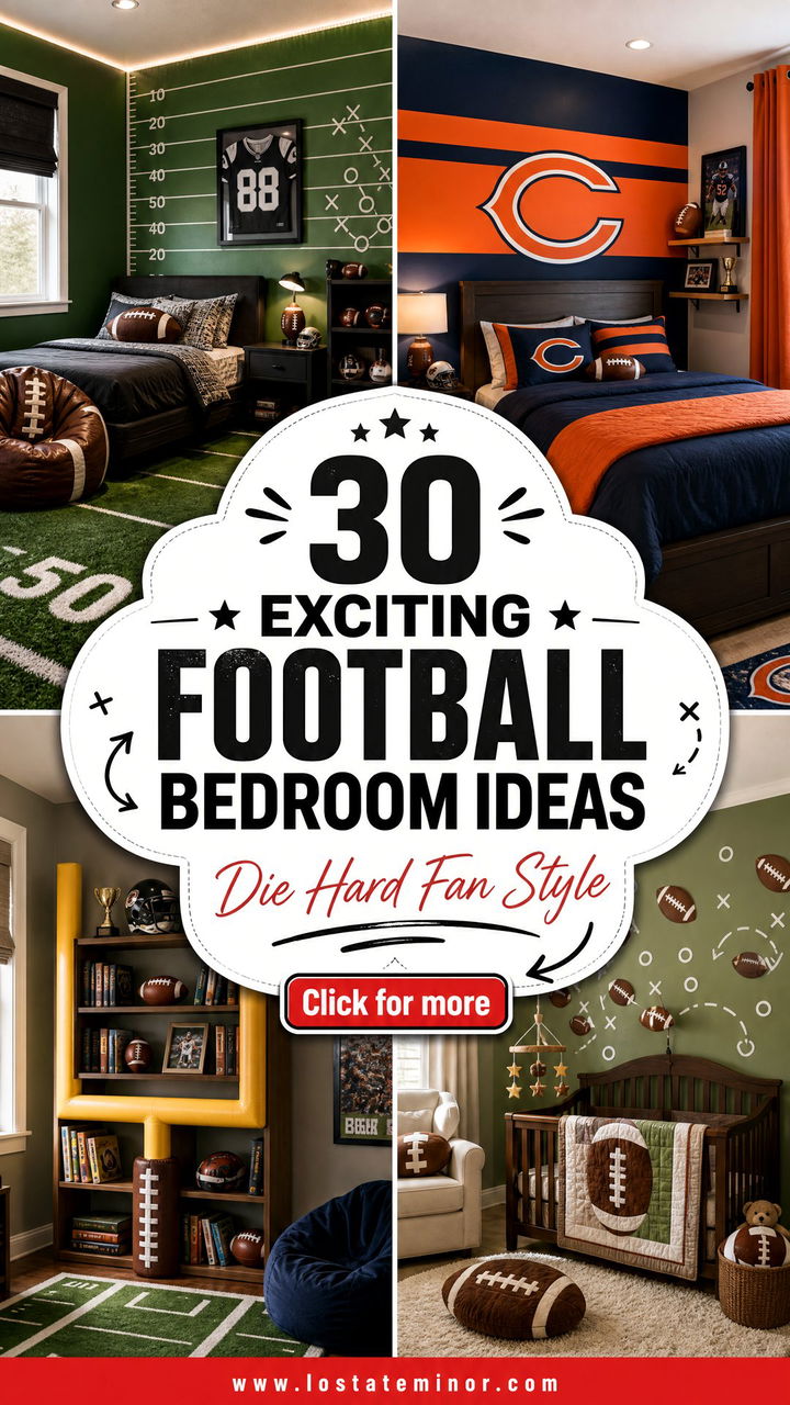 30 Exciting Football Bedroom Ideas for Every Die-Hard Fan - 30 Exciting Football Bedroom Ideas for Every Die-Hard Fan