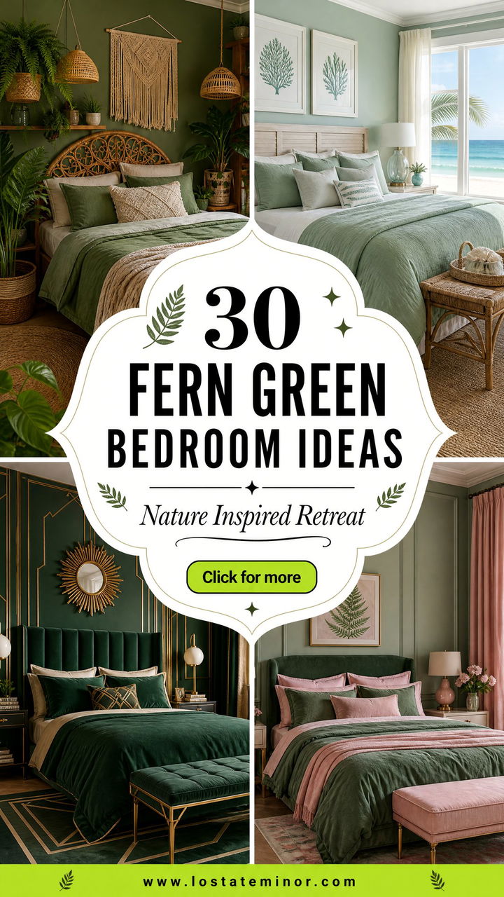 30 Fern Green Bedroom Ideas for a Nature-Inspired Room - 30 Fern Green Bedroom Ideas for a Nature-Inspired Room