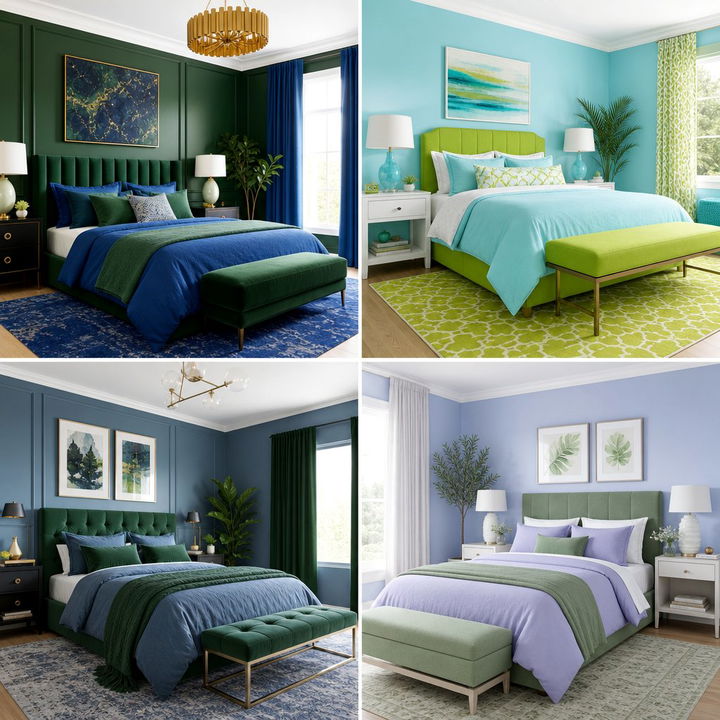 30 Fresh Blue and Green Bedroom Ideas to Transform Your Room