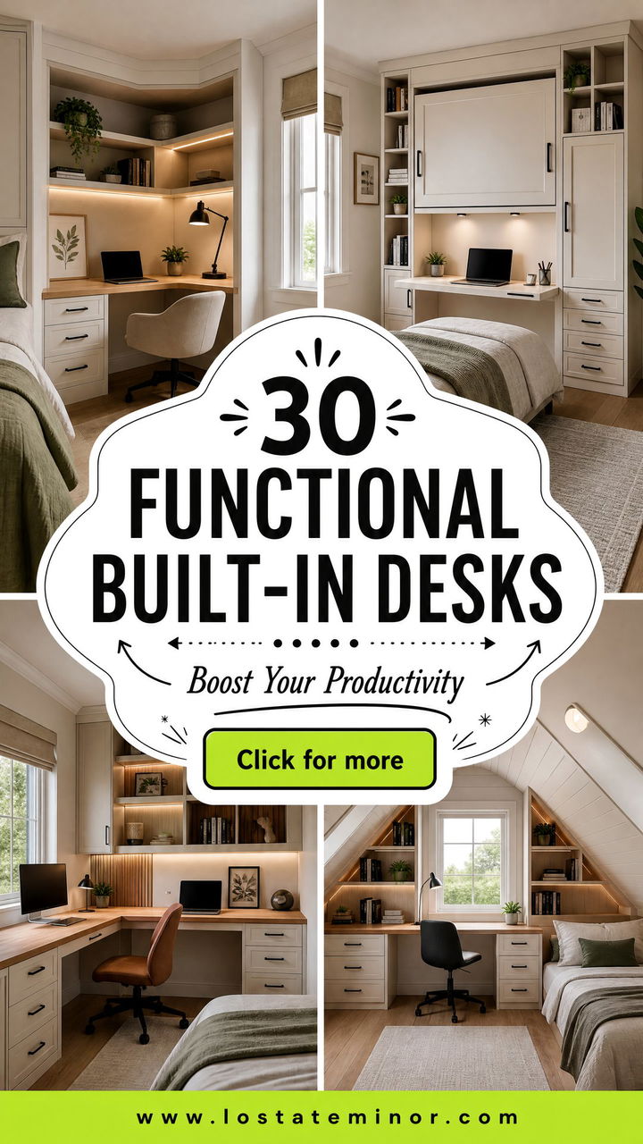 30 Functional Bedroom Built-in Desks for a Productive Space - 30 Functional Bedroom Built-in Desks for a Productive Space