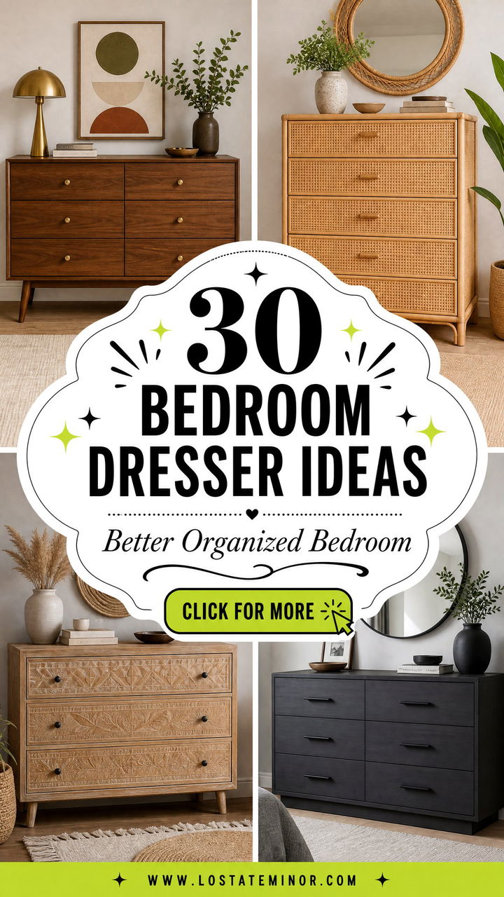 30 Functional Bedroom Dresser Ideas for Better Organization - 30 Functional Bedroom Dresser Ideas for Better Organization
