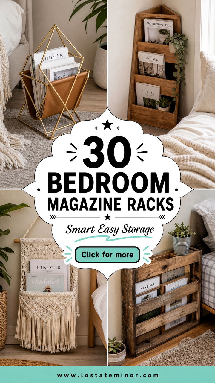 30 Functional Bedroom Magazine Racks for Easy Storage - 30 Functional Bedroom Magazine Racks for Easy Storage
