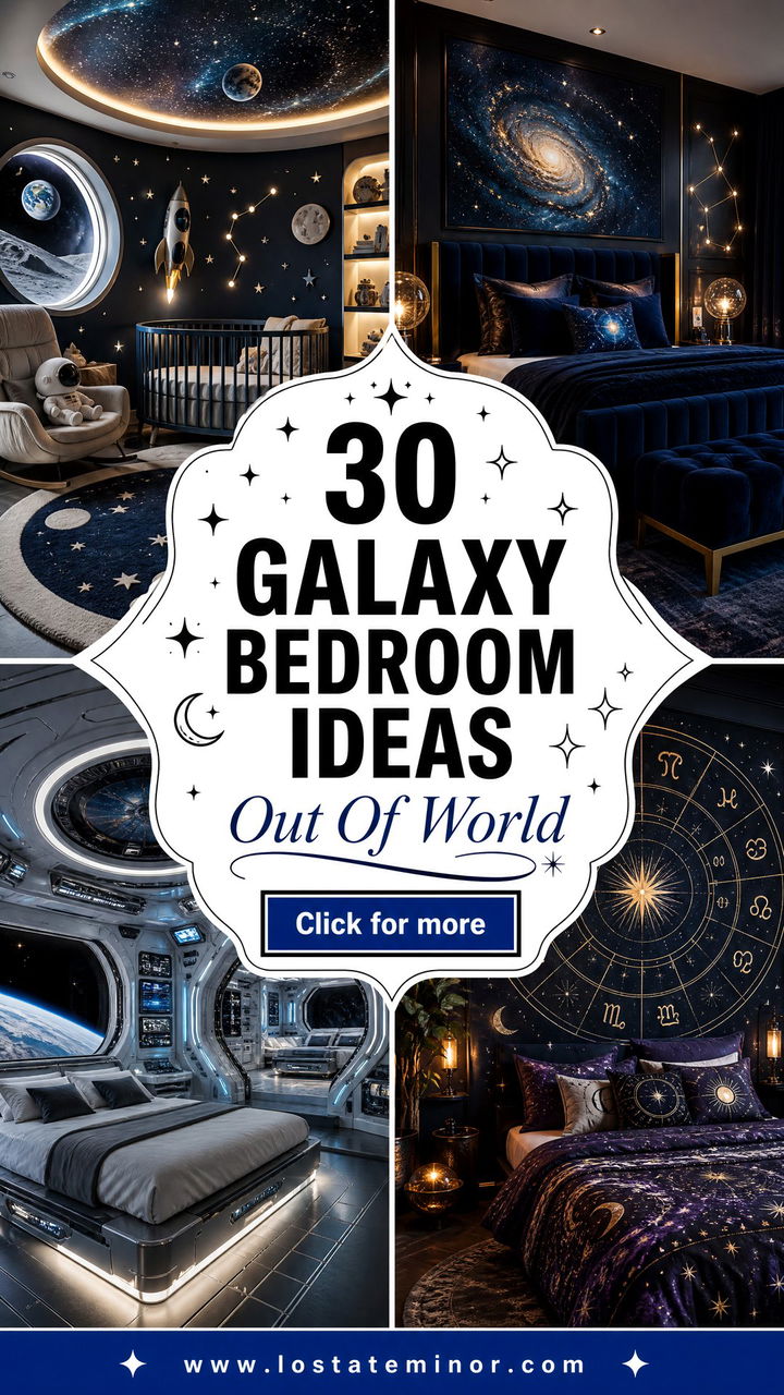 30 Galaxy Bedroom Ideas for an Out of This World Design - 30 Galaxy Bedroom Ideas for an Out of This World Design