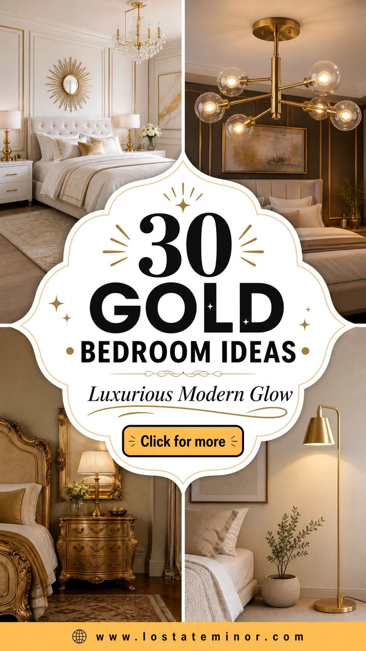 30 Gold Bedroom Ideas for a Luxurious and Modern Interior - 30 Gold Bedroom Ideas for a Luxurious and Modern Interior