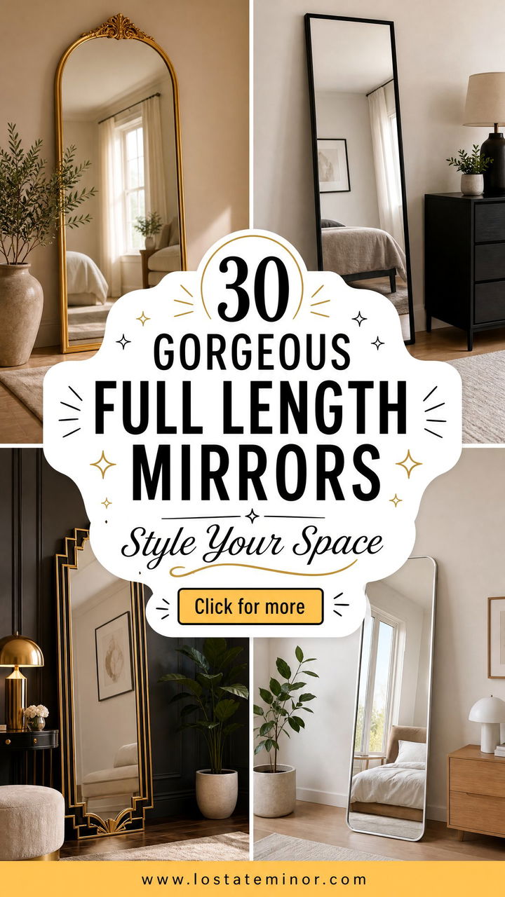 30 Gorgeous Bedroom Full Length Mirrors to Style Your Space - 30 Gorgeous Bedroom Full Length Mirrors to Style Your Space