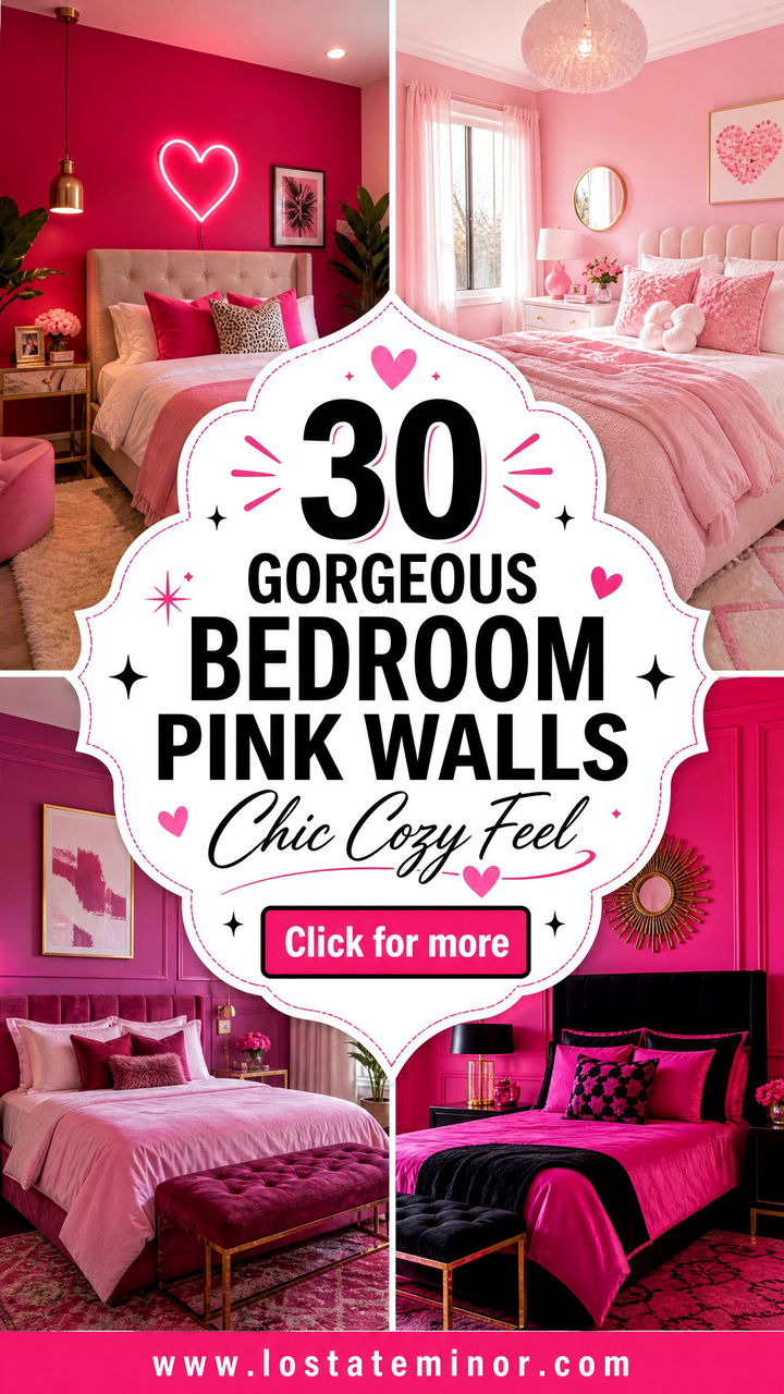 30 Gorgeous Bedroom Pink Walls for a Chic and Cozy Feel - 30 Gorgeous Bedroom Pink Walls for a Chic and Cozy Feel