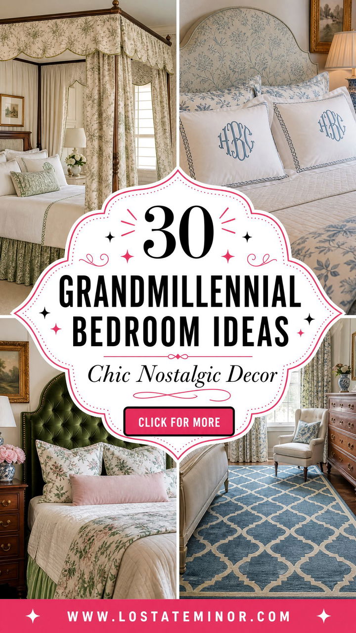 30 Grandmillennial Bedroom Ideas Chic and Nostalgic Decor - 30 Grandmillennial Bedroom Ideas: Chic and Nostalgic Decor