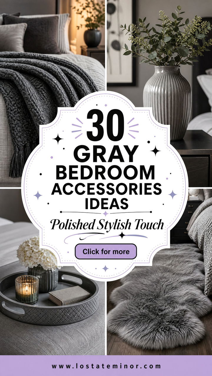 30 Gray Bedroom Accessories Ideas for a Polished Look - 30 Gray Bedroom Accessories Ideas for a Polished Look