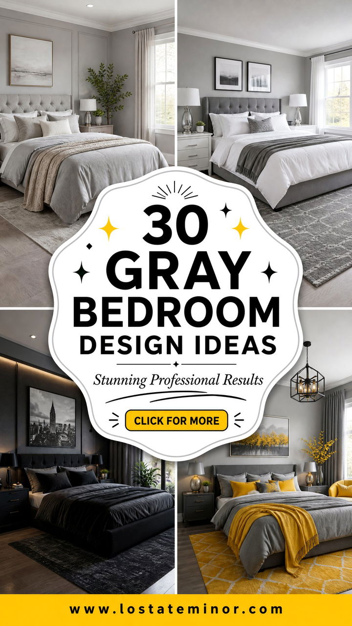 30 Gray Bedroom Design Ideas for Stunning Professional Results - 30 Gray Bedroom Design Ideas for Stunning Professional Results