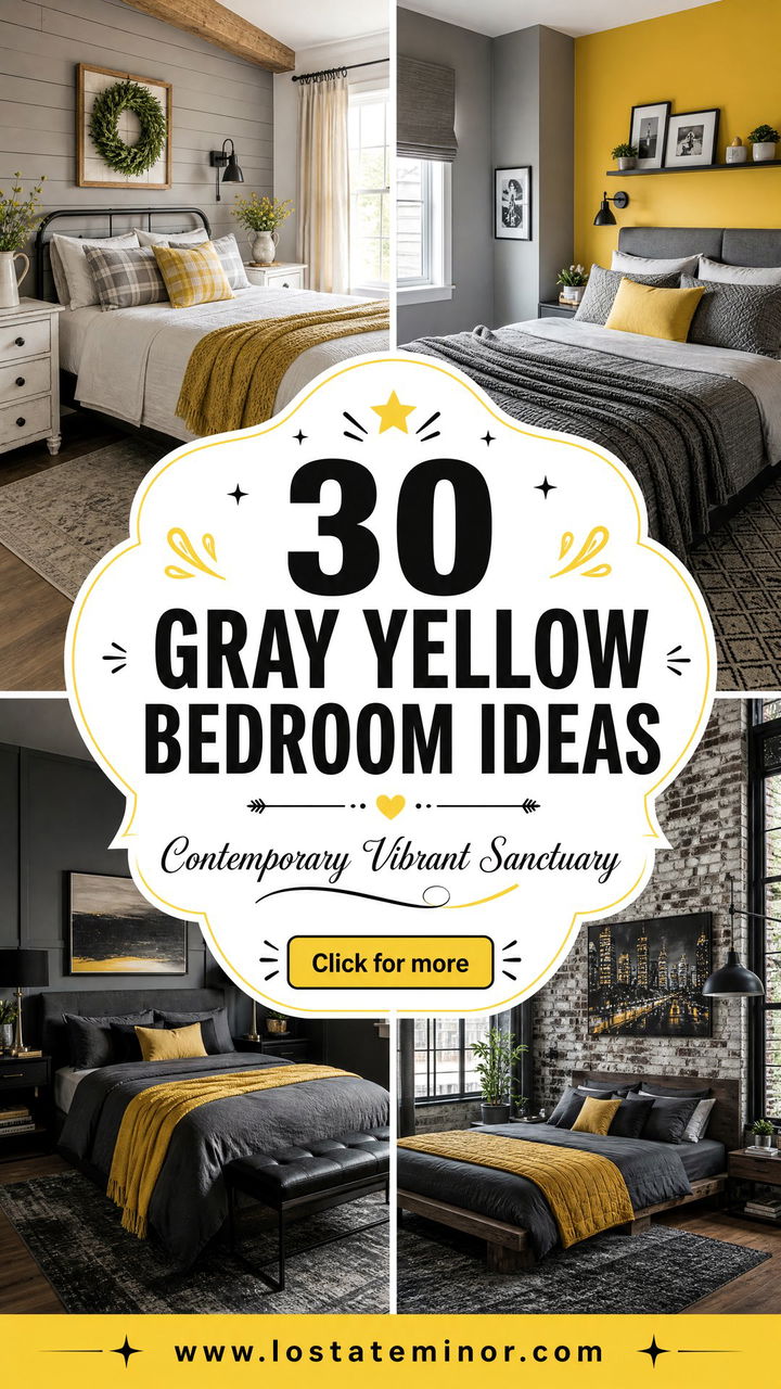 30 Gray Yellow Bedroom Ideas for a Contemporary Sanctuary - 30 Gray Yellow Bedroom Ideas for a Contemporary Sanctuary