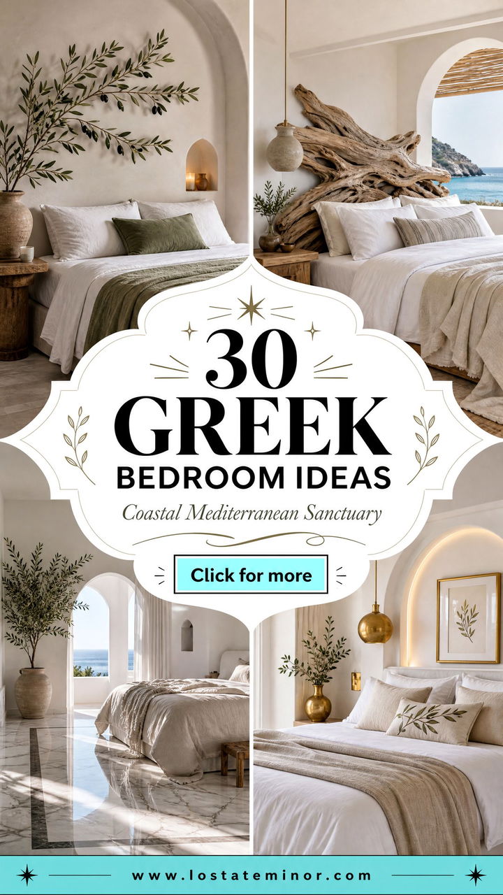 30 Greek Bedroom Ideas for a Beautiful Coastal Sanctuary - 30 Greek Bedroom Ideas for a Beautiful Coastal Sanctuary
