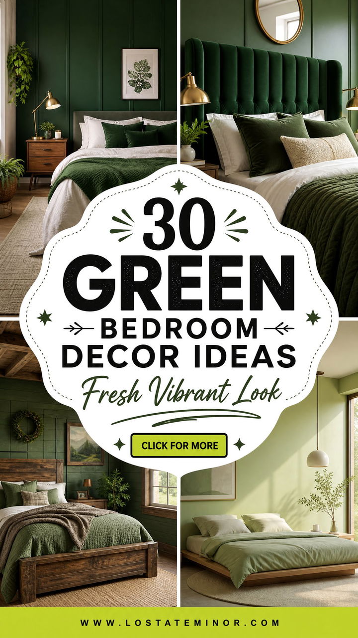 30 Green Bedroom Decor Ideas for a Fresh and Vibrant Look - 30 Green Bedroom Decor Ideas for a Fresh and Vibrant Look