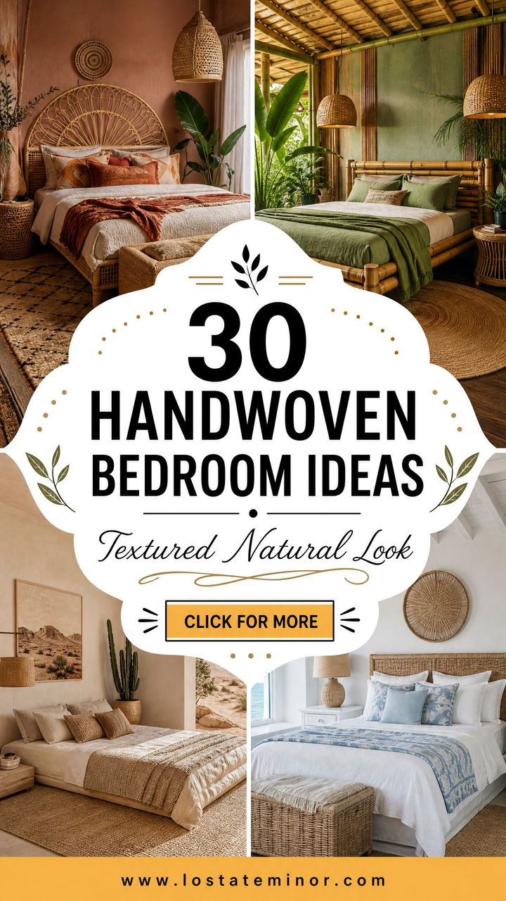30 Handwoven Bedroom Ideas for a Textured Natural Look - 30 Handwoven Bedroom Ideas for a Textured Natural Look