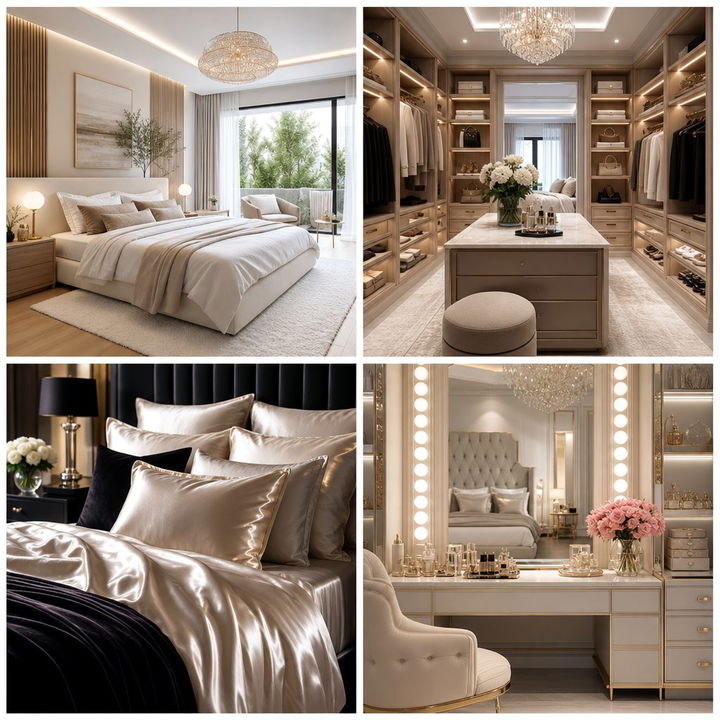 30 High-End Luxe Bedroom Ideas for a Five-Star Experience