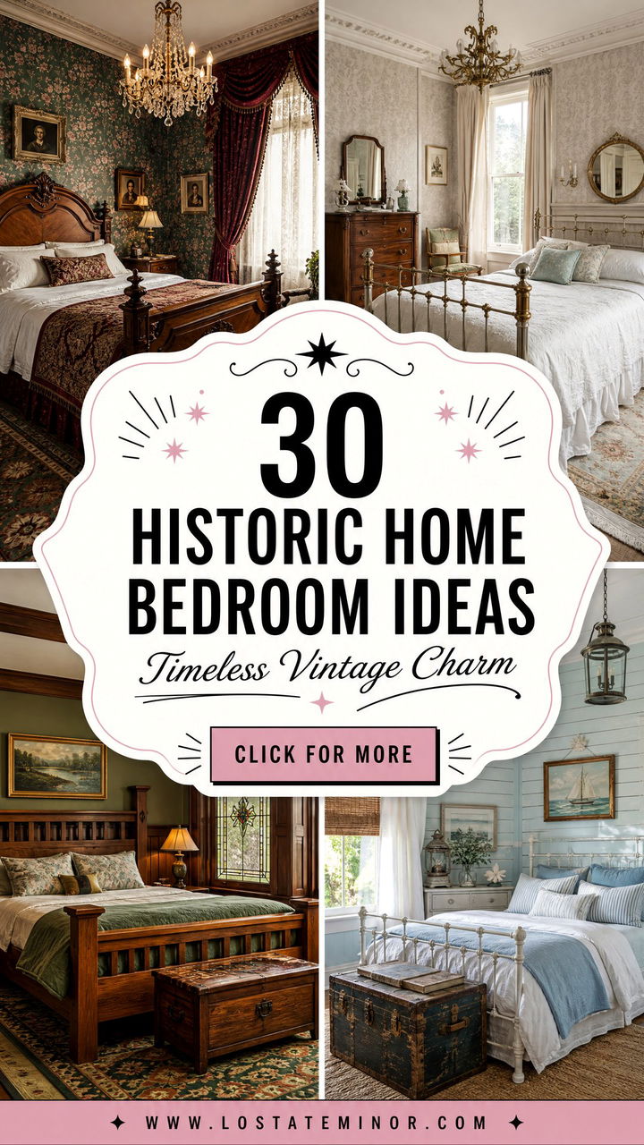 30 Historic Home Bedroom Ideas with Timeless Vintage Charm - 30 Historic Home Bedroom Ideas with Timeless Vintage Charm