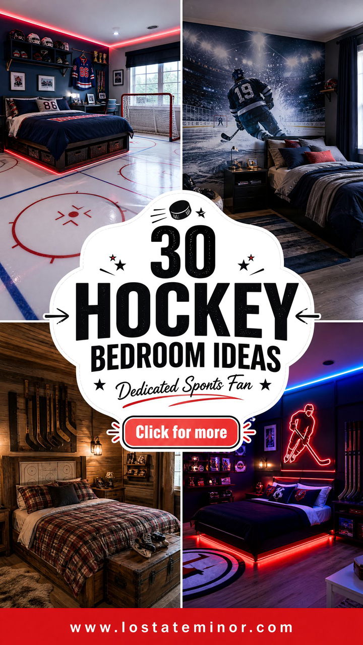 30 Hockey Bedroom Ideas for Every Dedicated Sports Fan - 30 Hockey Bedroom Ideas for Every Dedicated Sports Fan