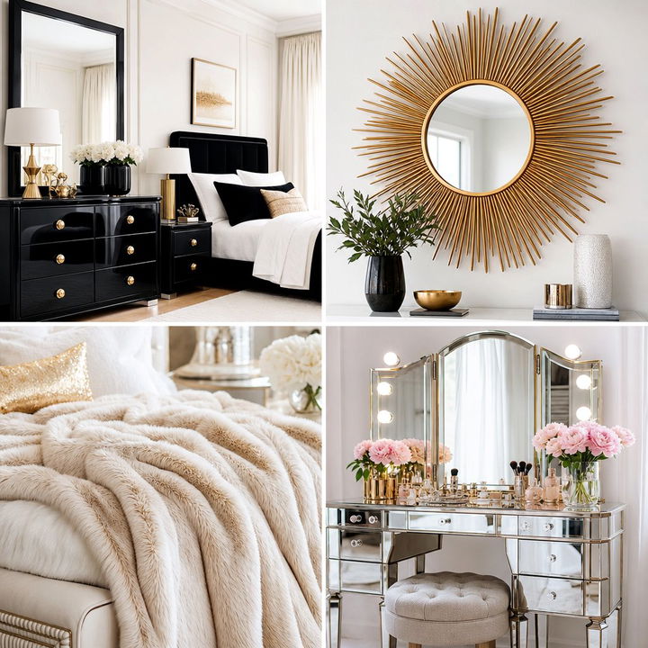 30 Hollywood Regency Bedroom Ideas for True Luxury Lovers