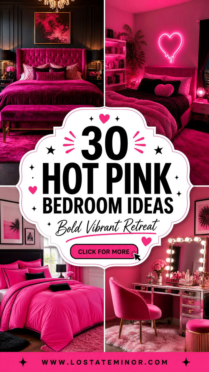 30 Hot Pink Bedroom Ideas for a Bold and Vibrant Retreat - 30 Hot Pink Bedroom Ideas for a Bold and Vibrant Retreat