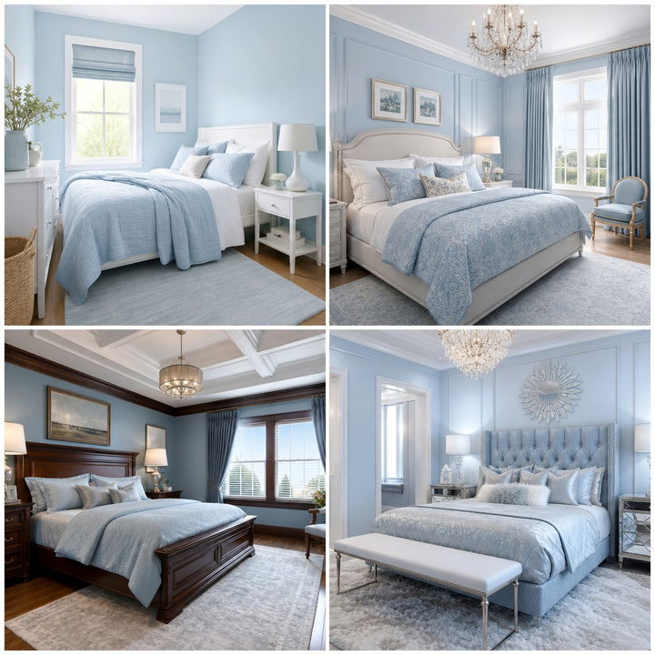 30 Ice Blue Bedroom Ideas for a Cool and Serene Sleep Haven
