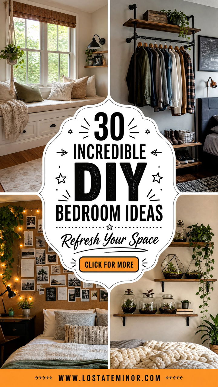 30 Incredible DIY Bedroom Ideas to Refresh Your Space - 30 Incredible DIY Bedroom Ideas to Refresh Your Space