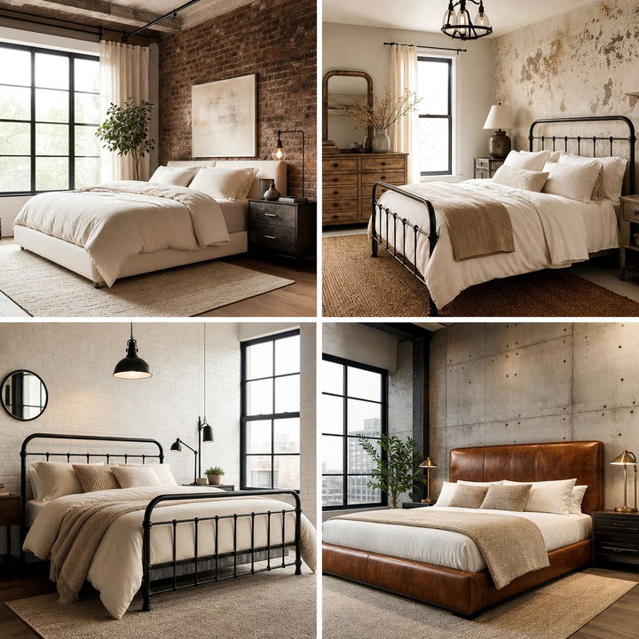 30 Industrial Cream Bedroom Ideas for a Soft, Modern Look