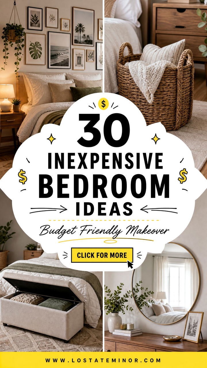 30 Inexpensive Bedroom Ideas for a Budget-Friendly Makeover - 30 Inexpensive Bedroom Ideas for a Budget-Friendly Makeover