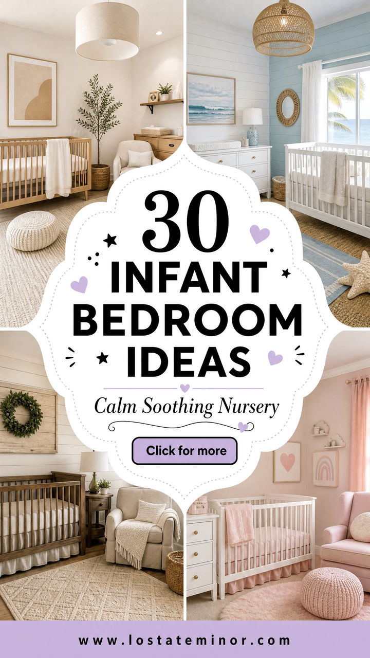 30 Infant Bedroom Ideas for a Calm and Soothing Nursery - 30 Infant Bedroom Ideas for a Calm and Soothing Nursery