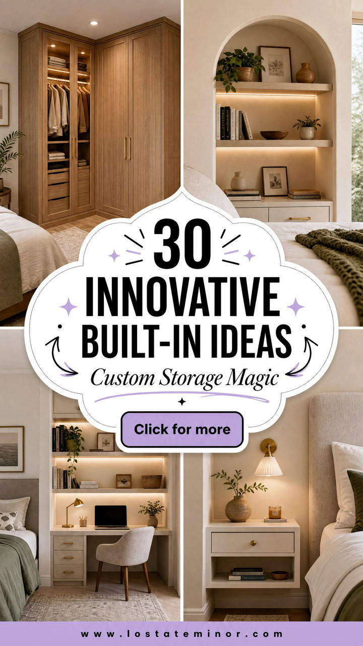 30 Innovative Bedroom Built-in Ideas for Custom Storage - 30 Innovative Bedroom Built-in Ideas for Custom Storage