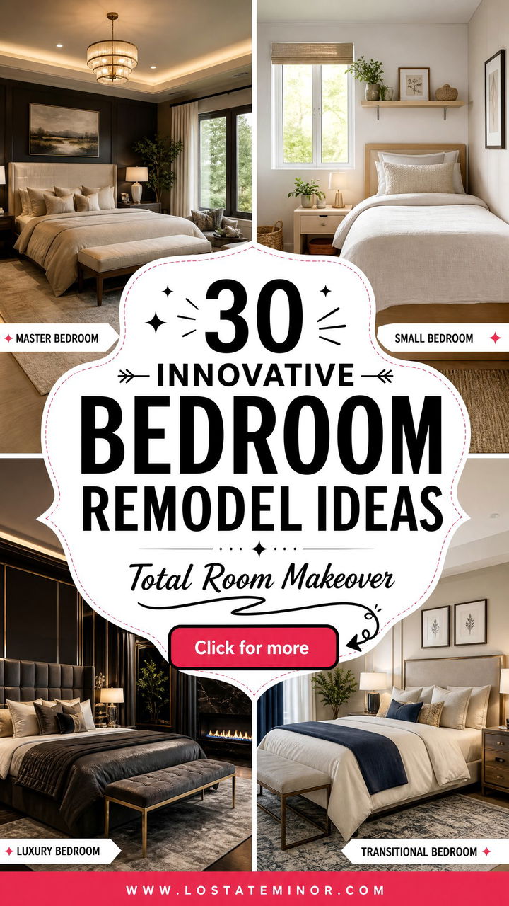 30 Innovative Bedroom Remodel Ideas for a Total Room Makeover - 30 Innovative Bedroom Remodel Ideas for a Total Room Makeover