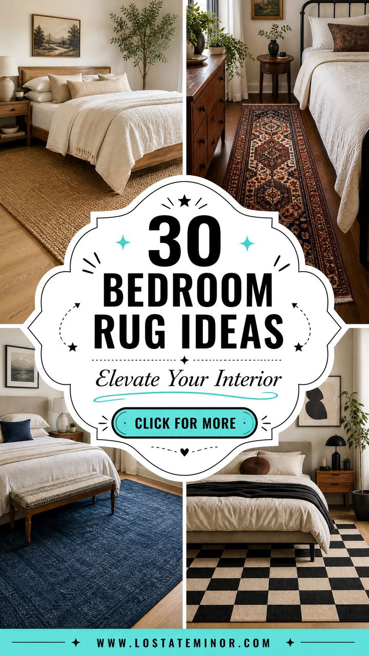 30 Inspired Bedroom Rug Ideas to Elevate Your Interior - 30 Inspired Bedroom Rug Ideas to Elevate Your Interior