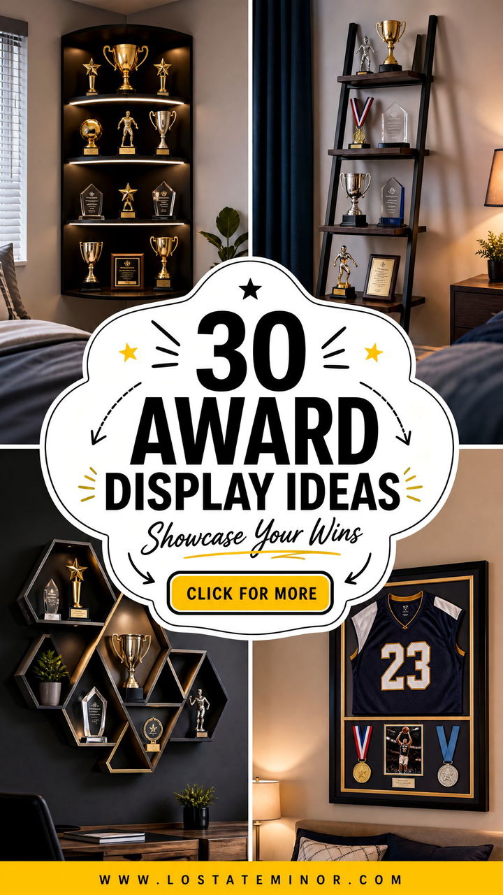 30 Inspiring Bedroom Award Display Ideas for Your Wins - 30 Inspiring Bedroom Award Display Ideas for Your Wins