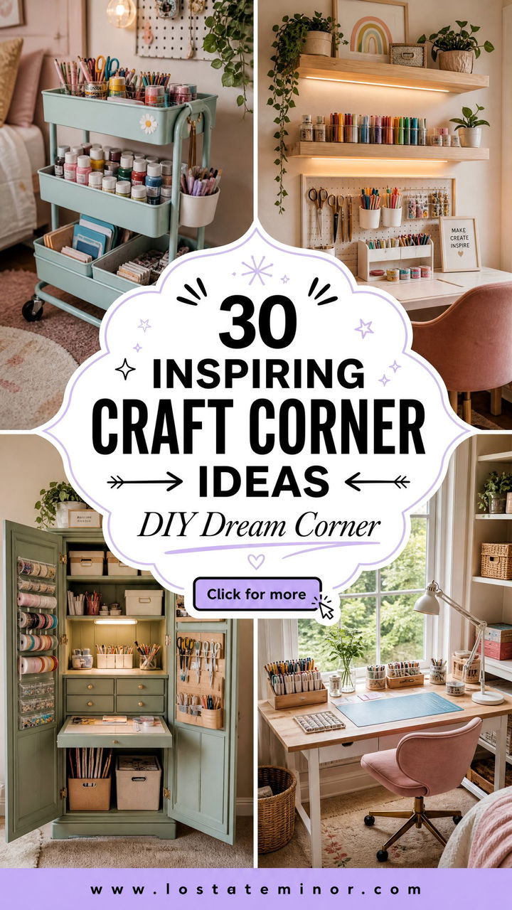 30 Inspiring Bedroom Craft Corner Ideas for DIY Lovers - 30 Inspiring Bedroom Craft Corner Ideas for DIY Lovers