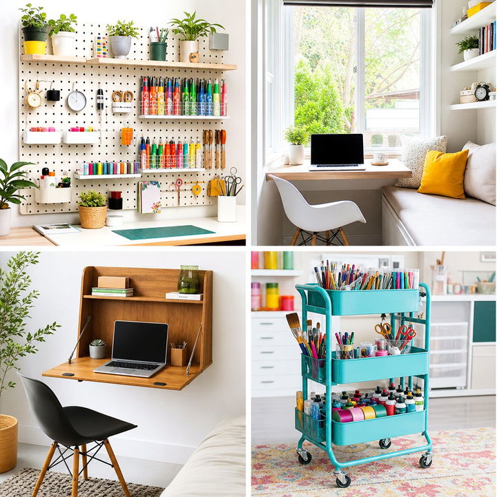 30 Inspiring Bedroom Craft Corner Ideas for DIY Lovers