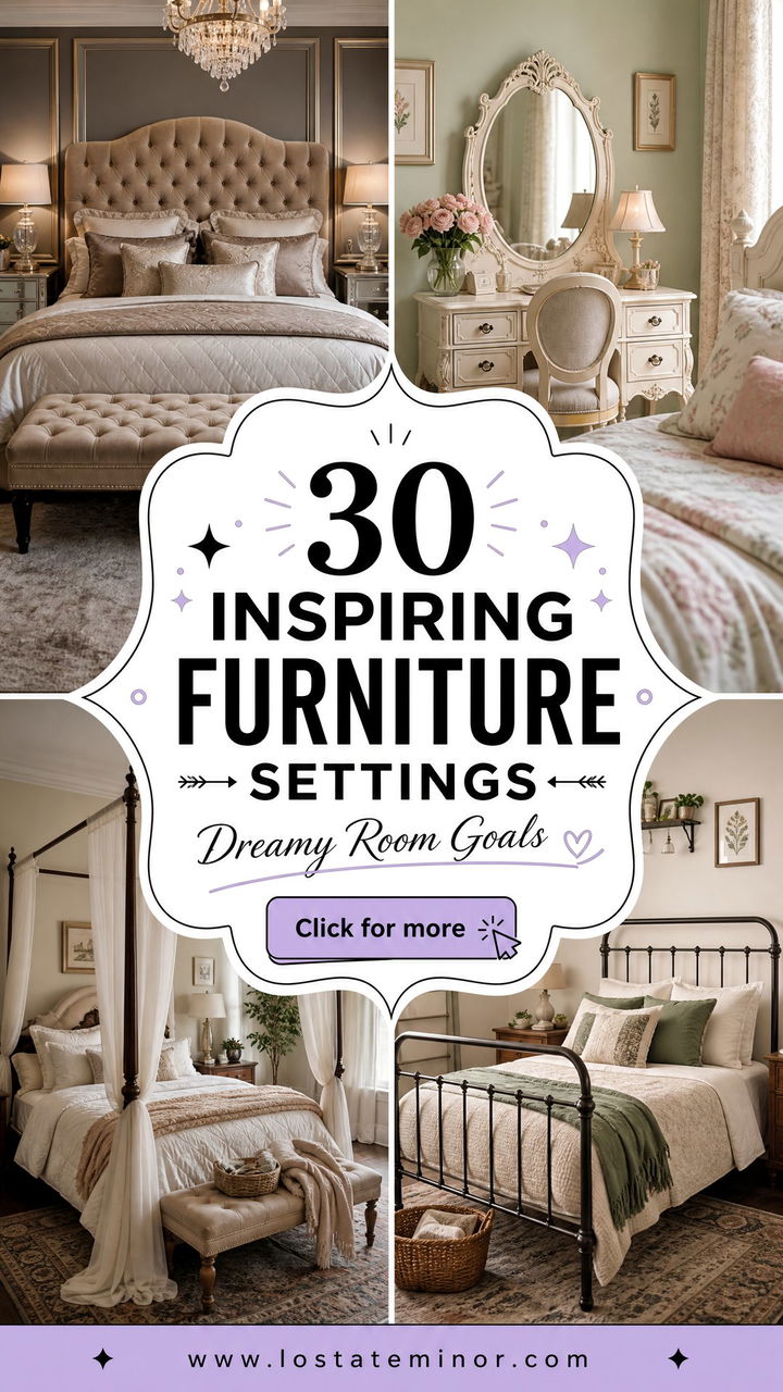 30 Inspiring Bedroom Furniture Settings for a Dreamy Room - 30 Inspiring Bedroom Furniture Settings for a Dreamy Room