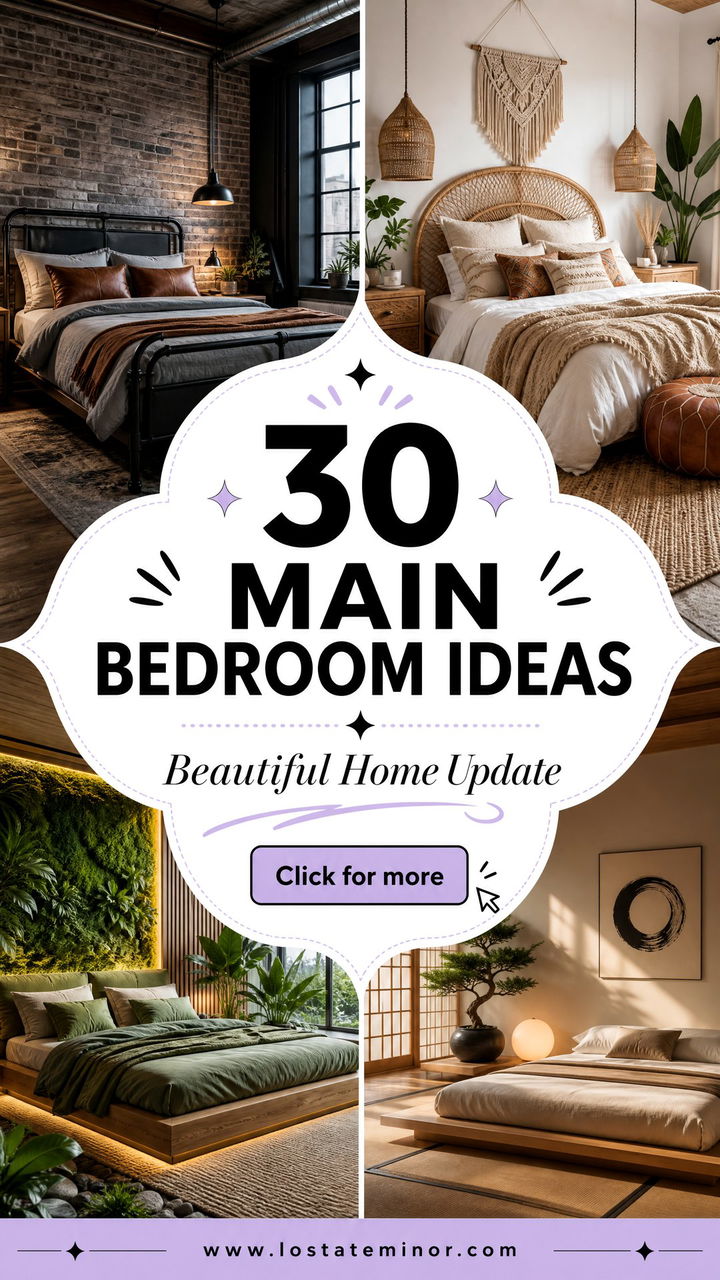 30 Inspiring Main Bedroom Ideas for a Beautiful Home Update - 30 Inspiring Main Bedroom Ideas for a Beautiful Home Update
