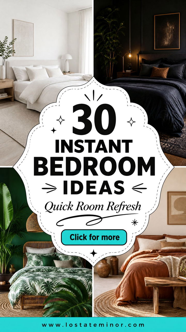 30 Instant Bedroom Ideas for a Quick and Easy Room Refresh - 30 Instant Bedroom Ideas for a Quick and Easy Room Refresh