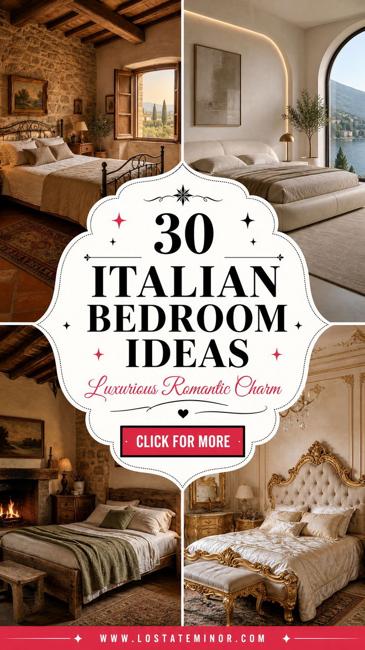 30 Italian Bedroom Ideas for a Luxurious and Romantic Space - 30 Italian Bedroom Ideas for a Luxurious and Romantic Space