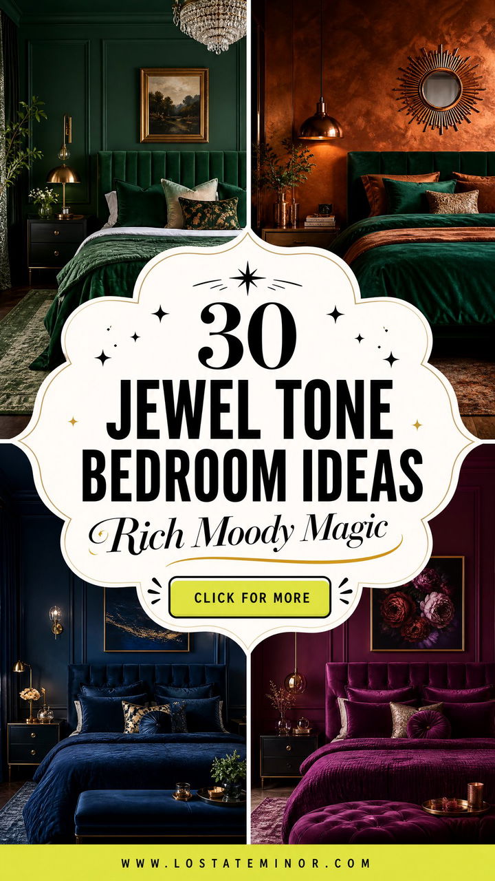 30 Jewel Tone Bedroom Ideas for a Rich and Moody Atmosphere - 30 Jewel Tone Bedroom Ideas for a Rich and Moody Atmosphere