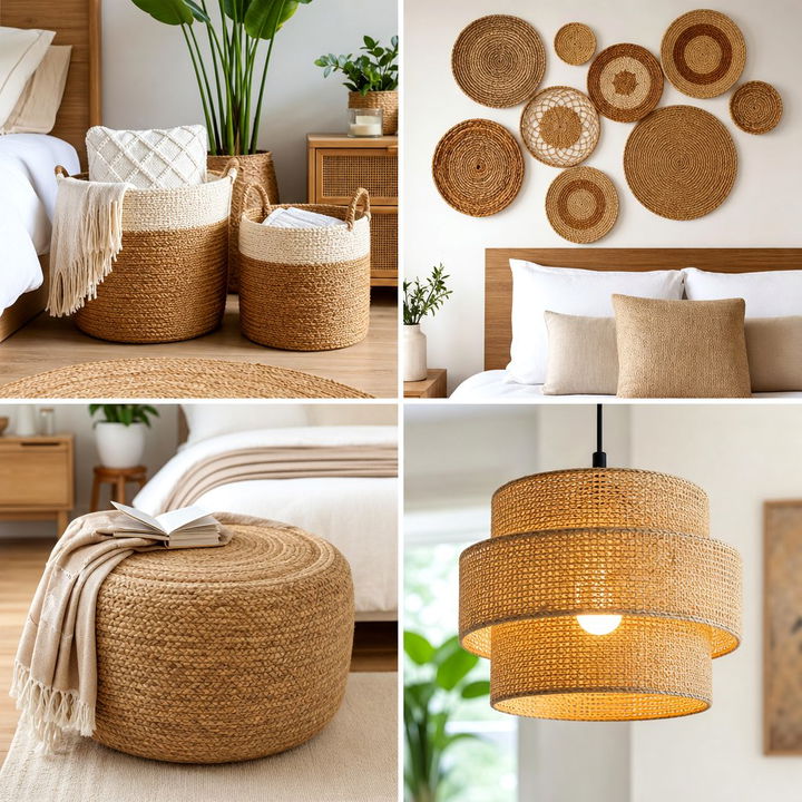 30 Jute Bedroom Ideas for a Natural and Textured Interior