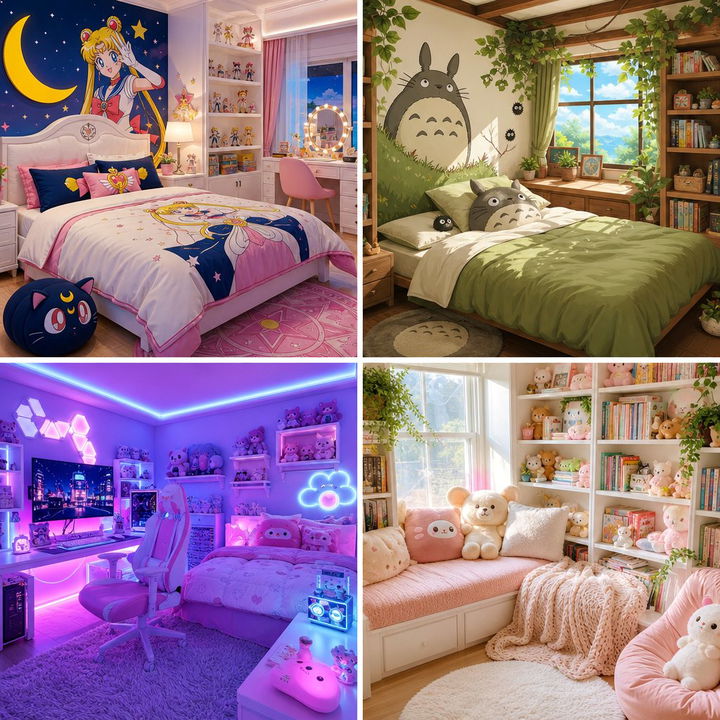 30 Kawaii Bedroom Ideas for a Cute and Colorful Aesthetic