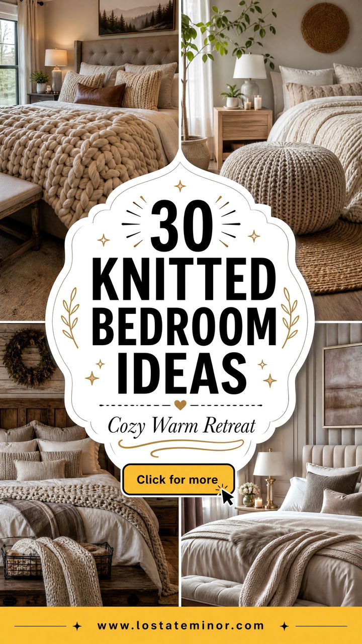 30 Knitted Bedroom Ideas for a Cozy and Warm Retreat - 30 Knitted Bedroom Ideas for a Cozy and Warm Retreat