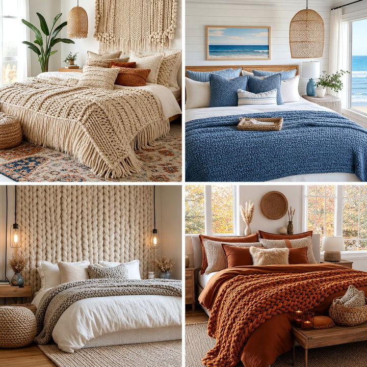 30 Knitted Bedroom Ideas for a Cozy and Warm Retreat