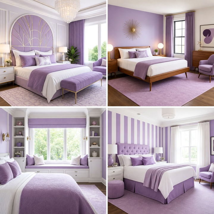 30 Lavender and White Bedroom Ideas for a Fresh Look