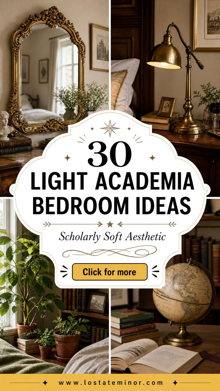 30 Light Academia Bedroom Ideas for an Aesthetic Space - 30 Light Academia Bedroom Ideas for an Aesthetic Space