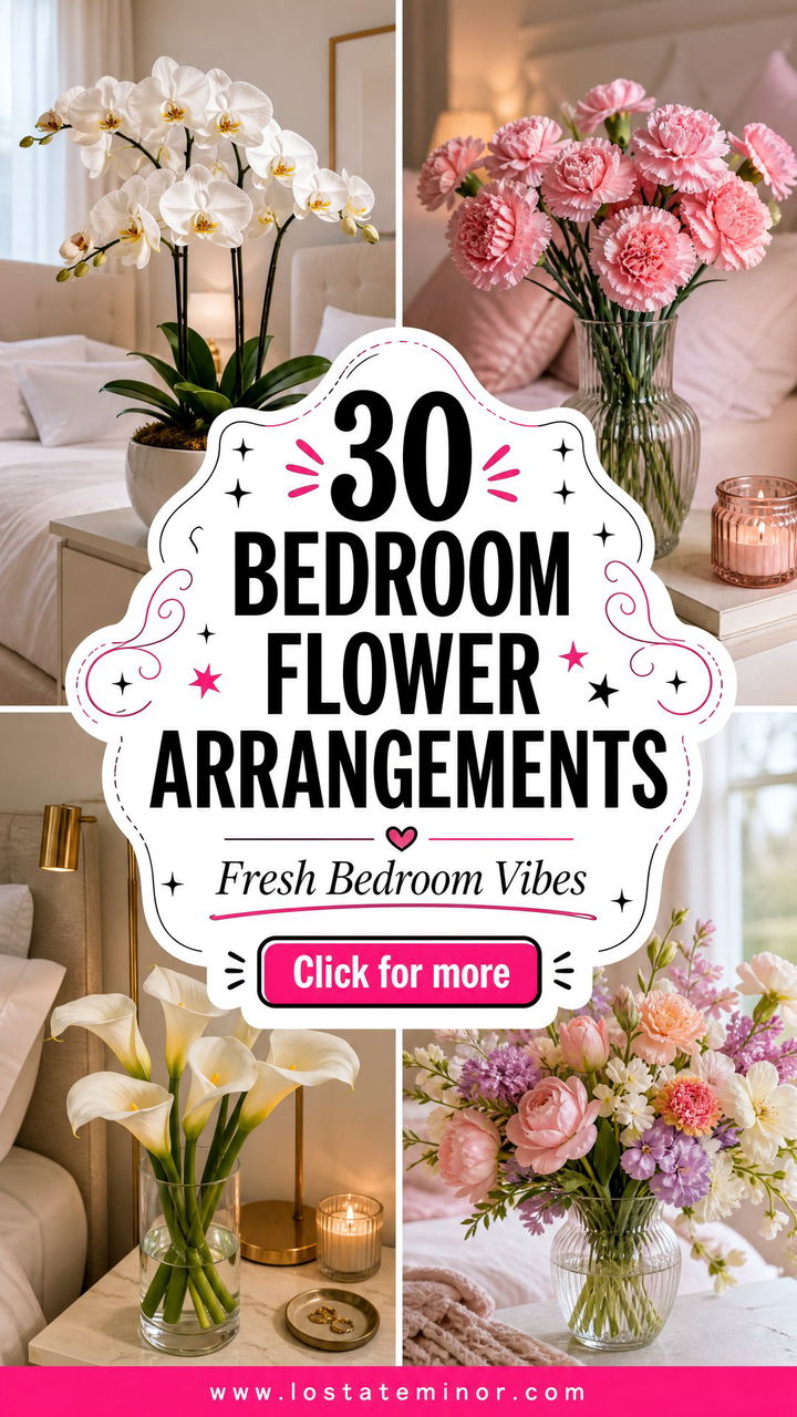 30 Lovely Bedroom Flower Arrangements to Fresh Your Space - 30 Lovely Bedroom Flower Arrangements to Fresh Your Space