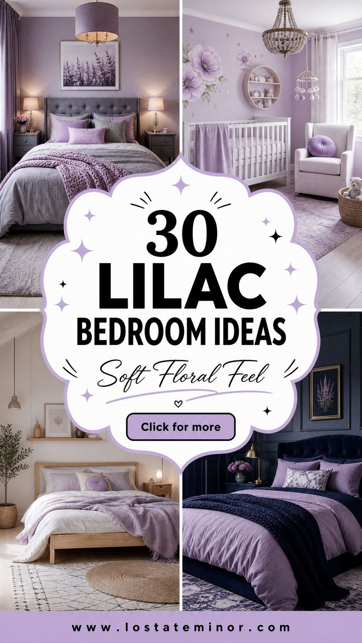 30 Lovely Lilac Bedroom Ideas for a Soft Floral Feel - 30 Lovely Lilac Bedroom Ideas for a Soft Floral Feel