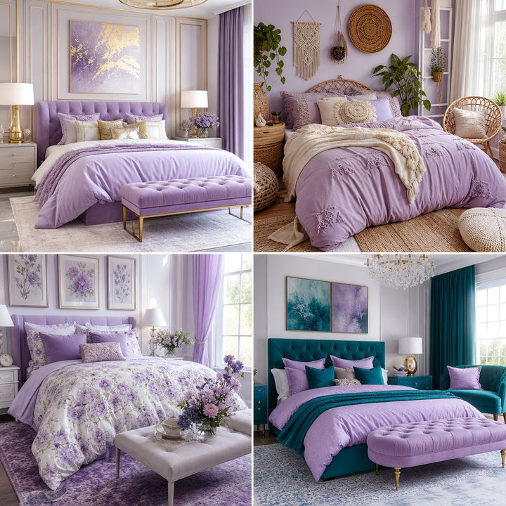 30 Lovely Lilac Bedroom Ideas for a Soft Floral Feel