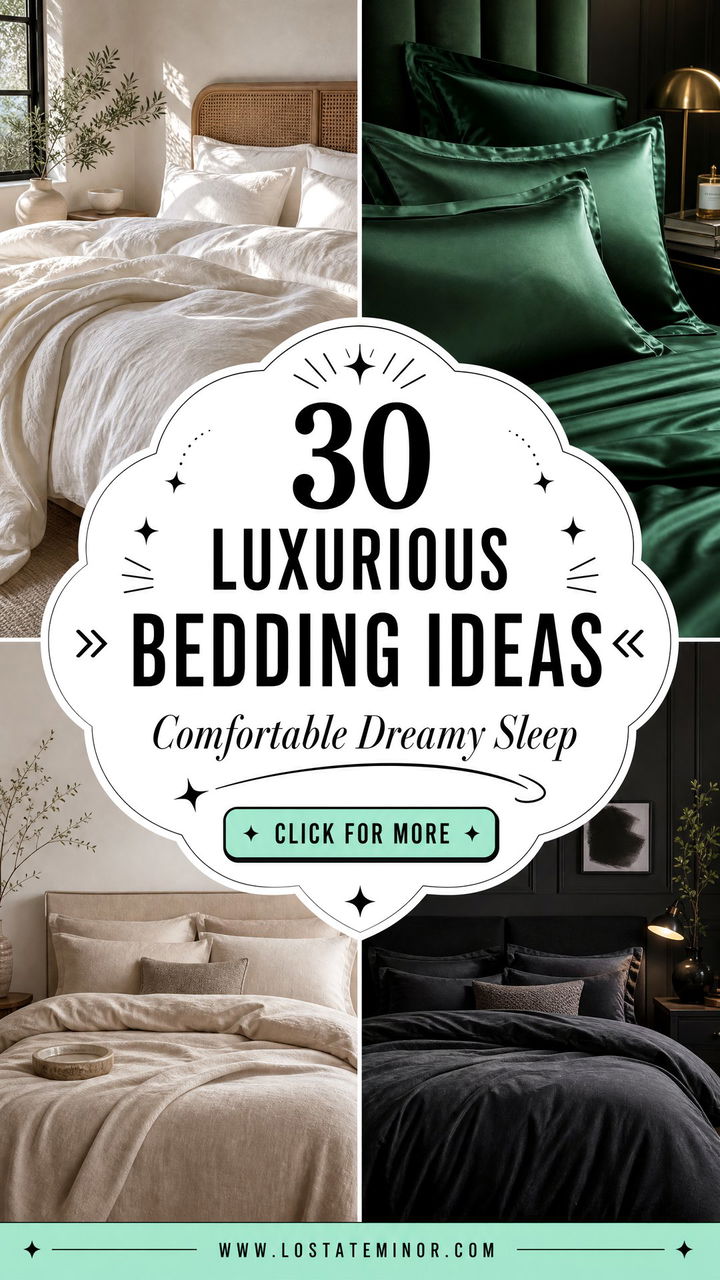 30 Luxurious Bedroom Bedding Ideas for a Comfortable Sleep - 30 Luxurious Bedroom Bedding Ideas for a Comfortable Sleep