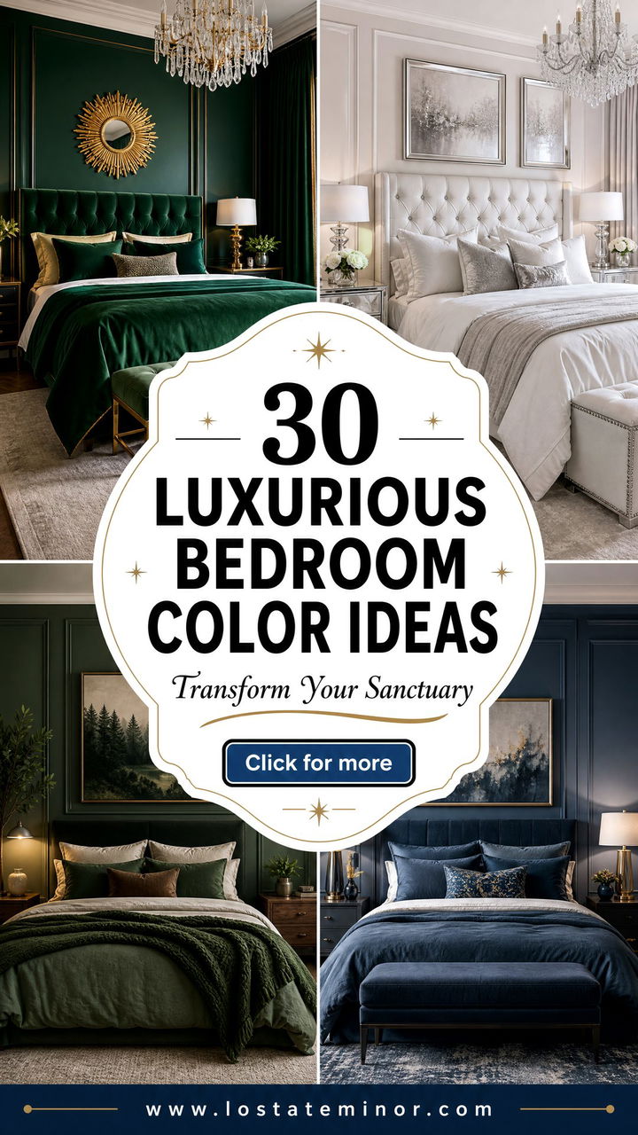 30 Luxurious Bedroom Color Ideas to Transform Your Sanctuary - 30 Luxurious Bedroom Color Ideas to Transform Your Sanctuary